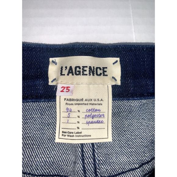 L'Agence Women's Blue Audrey Denim Shorts Size 25 - Picture 10 of 13